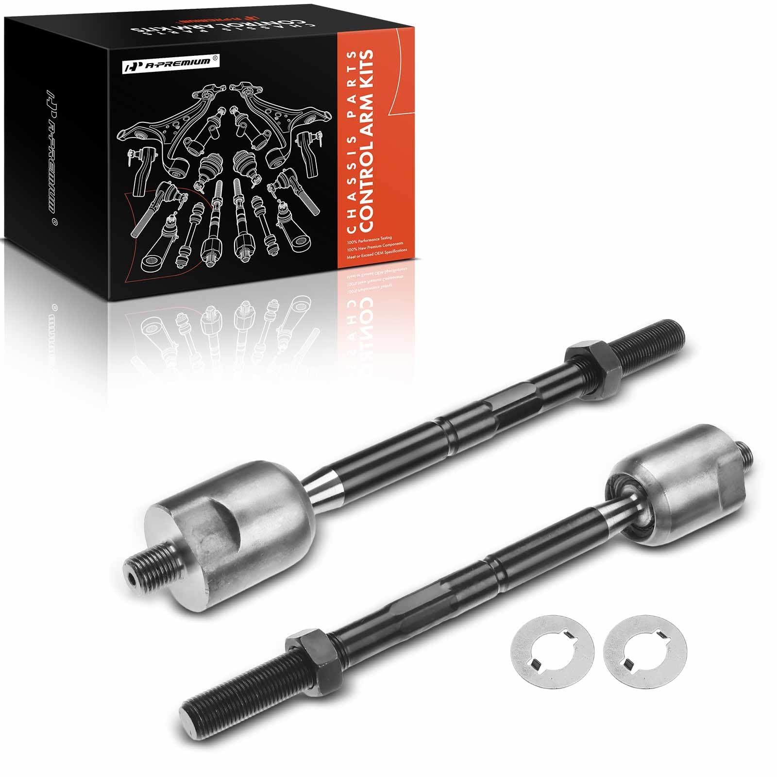 Amazon.com: A-Premium 2 x Front Inner Tie Rod Ends, Compatible
